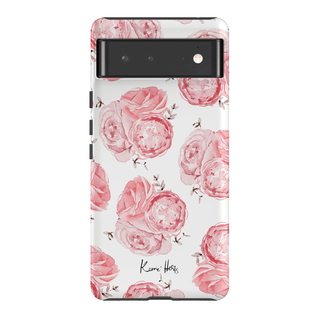 Peony Rose Printed Phone Cases Google Pixel 6 / Armoured by Kerrie Hess - The Dairy