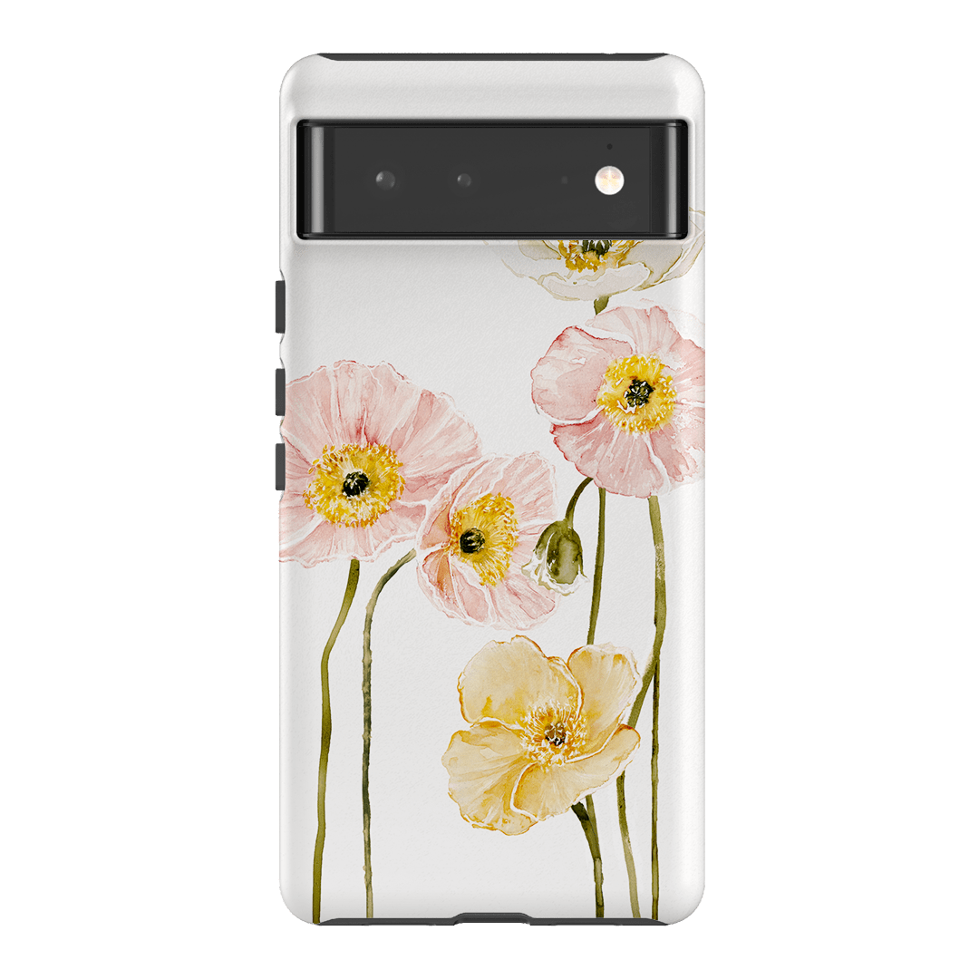 Poppies Printed Phone Cases Google Pixel 6 / Armoured by Brigitte May - The Dairy