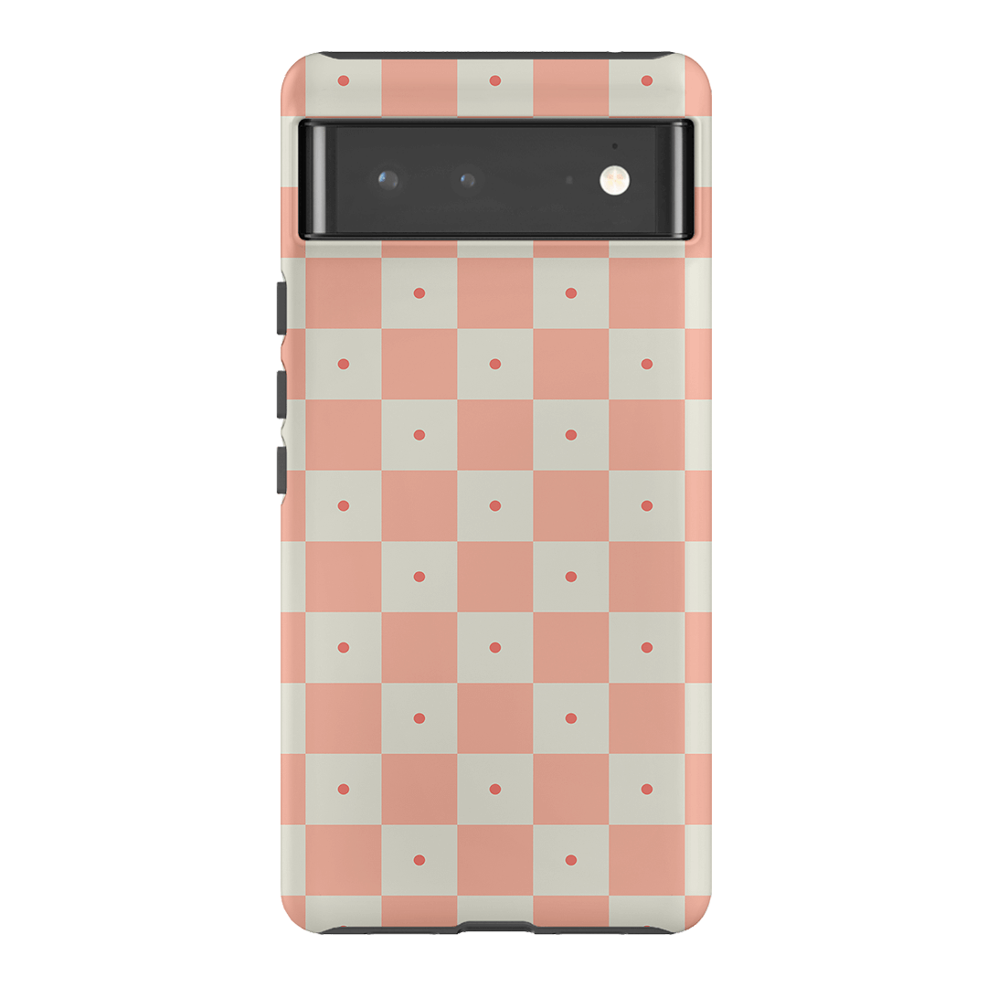 Checkers Blush Matte Case Matte Phone Cases Google Pixel 6 Pro / Armoured by The Dairy - The Dairy