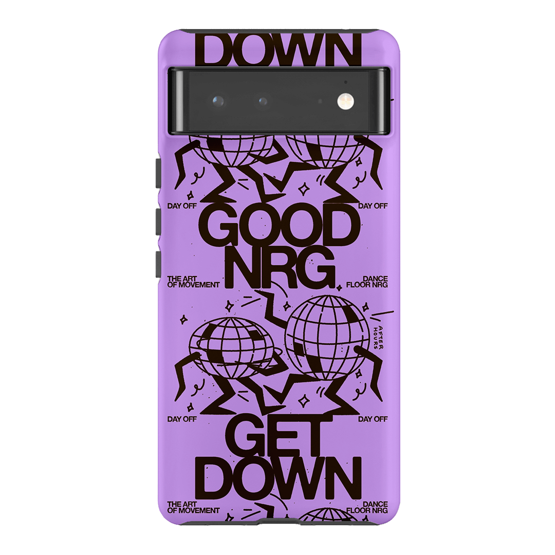 Good Energy in Purple Printed Phone Cases Google Pixel 6 Pro / Armoured by After Hours - The Dairy