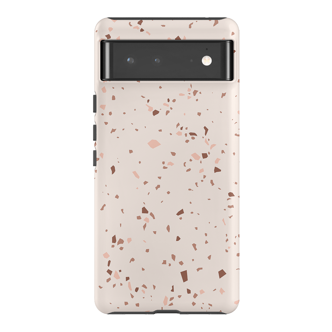 Neutral Terrazzo Printed Phone Cases Google Pixel 6 Pro / Armoured by The Dairy - The Dairy
