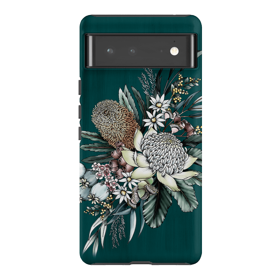 Teal Native Printed Phone Cases Google Pixel 6 Pro / Armoured by Typoflora - The Dairy