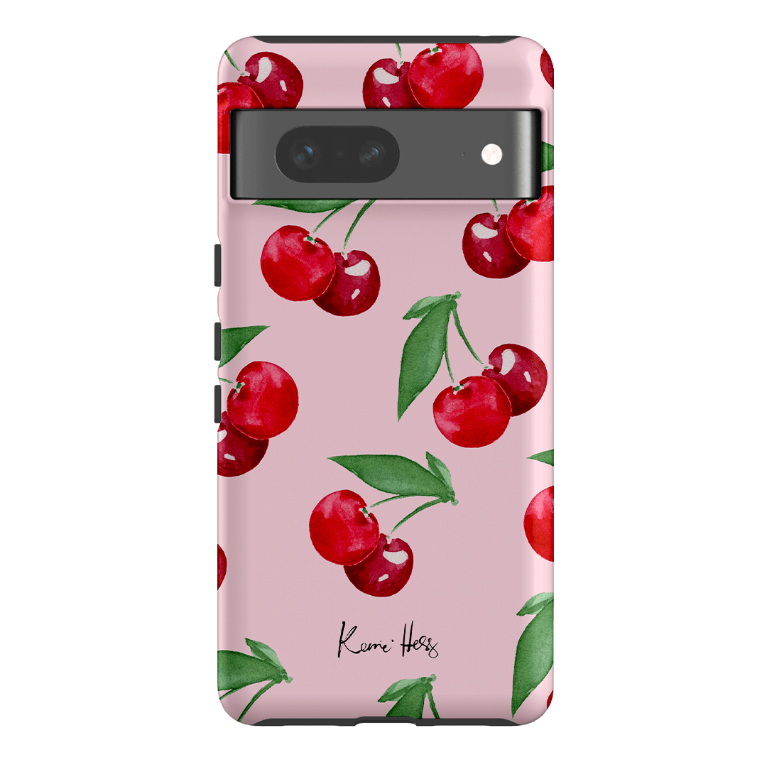 Cherry Rose Printed Phone Cases Google Pixel 7 / Armoured by Kerrie Hess - The Dairy