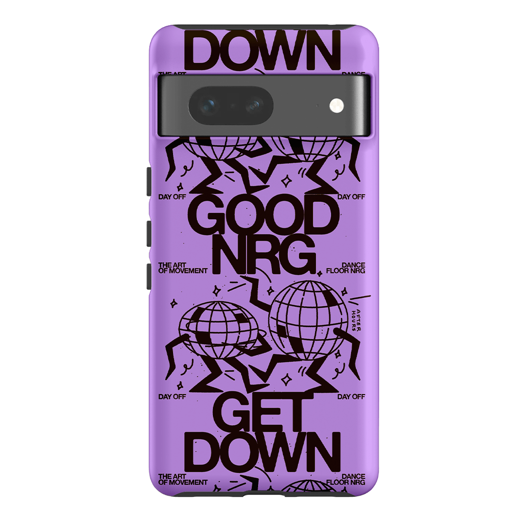 Good Energy in Purple Printed Phone Cases Google Pixel 7 / Armoured by After Hours - The Dairy