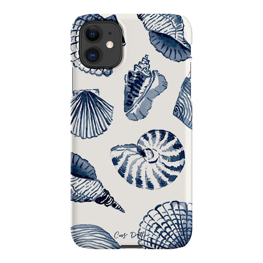 Blue Shells Printed Phone Cases iPhone 11 / Snap by Cass Deller - The Dairy