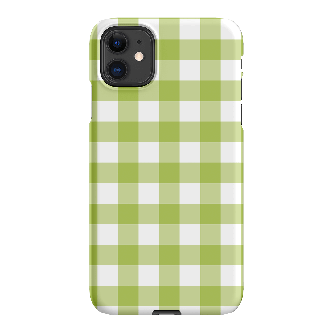 Gingham in Citrus Matte Case Matte Phone Cases iPhone 11 / Snap by The Dairy - The Dairy
