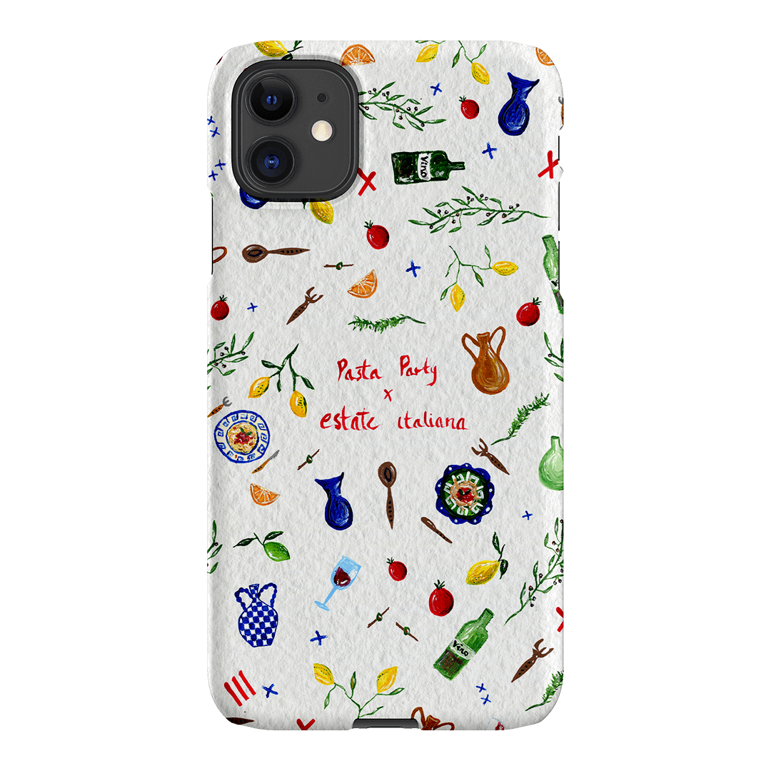 Pasta Party Printed Phone Cases iPhone 11 / Snap by BG. Studio - The Dairy