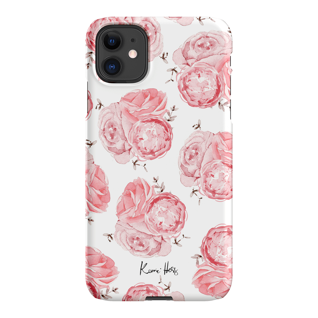 Peony Rose Printed Phone Cases iPhone 11 / Snap by Kerrie Hess - The Dairy