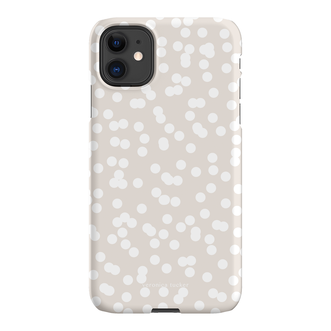 Mini Confetti White Printed Phone Cases iPhone 11 / Snap by Veronica Tucker - The Dairy