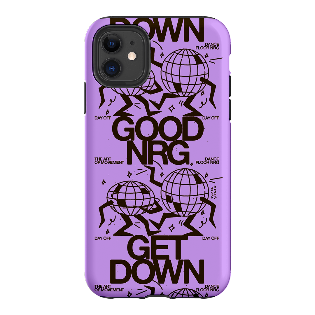 Good Energy in Purple Printed Phone Cases iPhone 11 / Armoured by After Hours - The Dairy