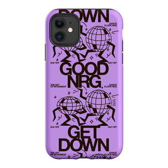 Good Energy in Purple Printed Phone Cases iPhone 11 / Armoured by After Hours - The Dairy