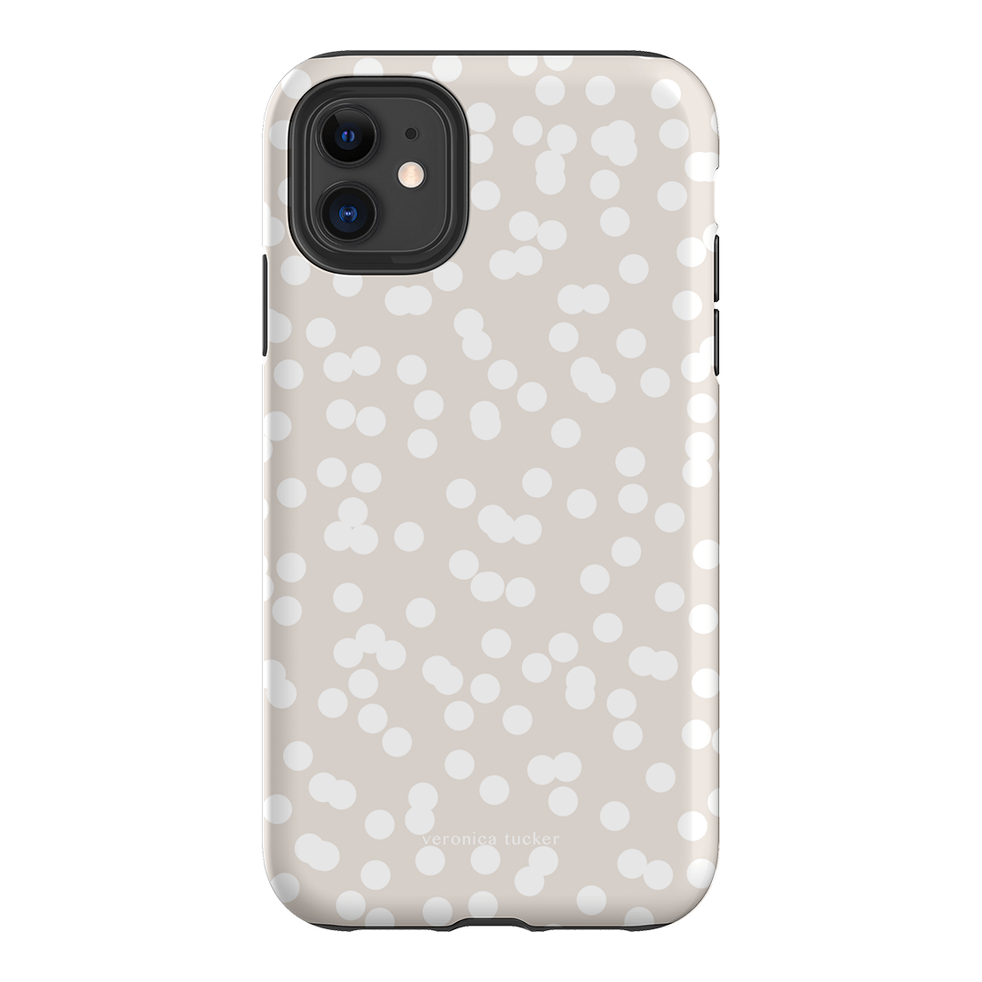Mini Confetti White Printed Phone Cases iPhone 11 / Armoured by Veronica Tucker - The Dairy
