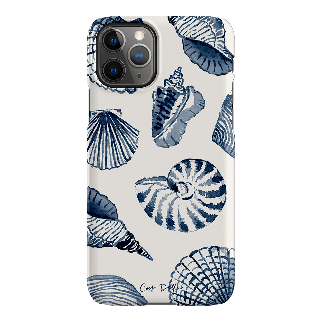 Blue Shells Printed Phone Cases iPhone 11 Pro / Snap by Cass Deller - The Dairy
