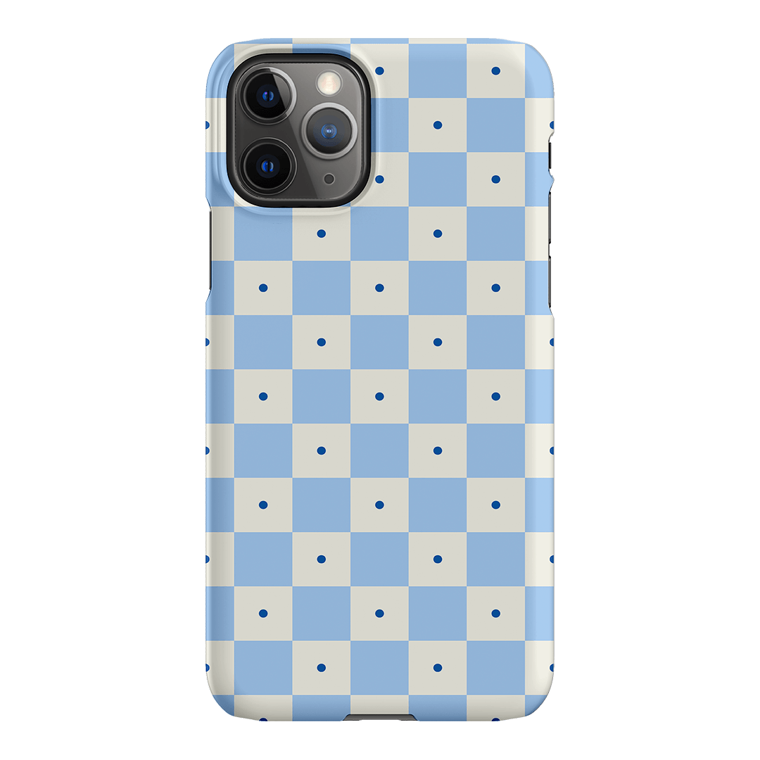 Checkers Blue Matte Case Matte Phone Cases iPhone 11 Pro / Snap by The Dairy - The Dairy