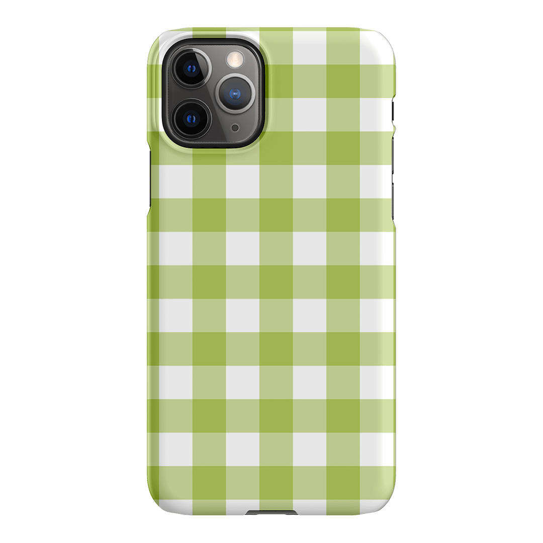 Gingham in Citrus Matte Case Matte Phone Cases iPhone 11 Pro / Snap by The Dairy - The Dairy