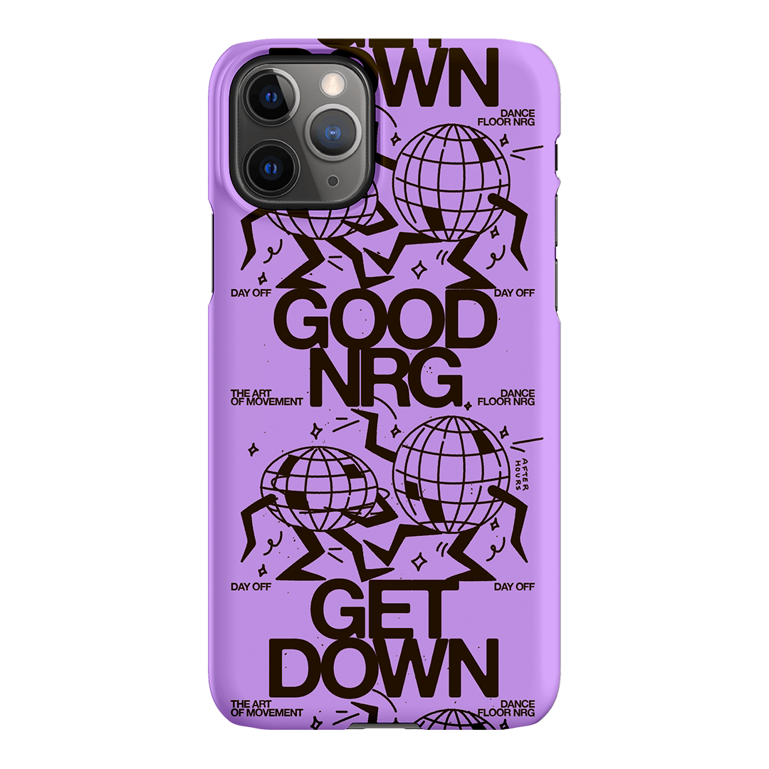 Good Energy in Purple Printed Phone Cases iPhone 11 Pro / Snap by After Hours - The Dairy