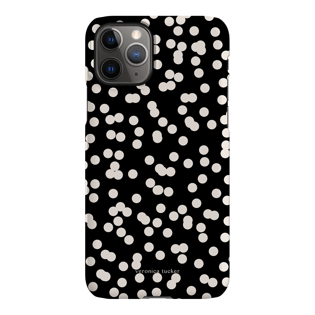 Mini Confetti Noir Printed Phone Cases iPhone 11 Pro / Snap by Veronica Tucker - The Dairy