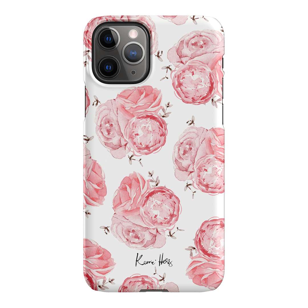 Peony Rose Printed Phone Cases iPhone 11 Pro / Snap by Kerrie Hess - The Dairy