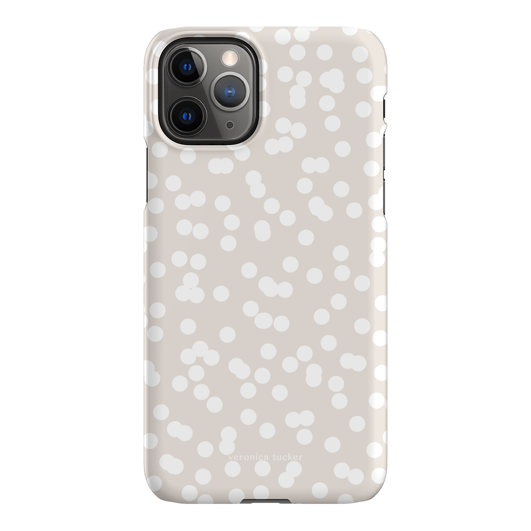 Mini Confetti White Printed Phone Cases iPhone 11 Pro / Snap by Veronica Tucker - The Dairy