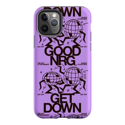 Good Energy in Purple Printed Phone Cases iPhone 11 Pro / Armoured by After Hours - The Dairy