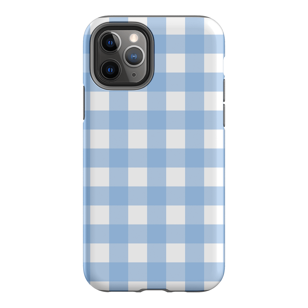 Gingham in Sky Matte Case Matte Phone Cases iPhone 11 Pro / Armoured by The Dairy - The Dairy