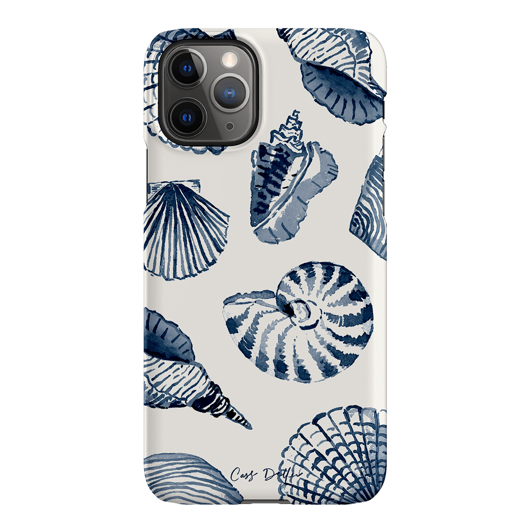 Blue Shells Printed Phone Cases iPhone 11 Pro Max / Snap by Cass Deller - The Dairy