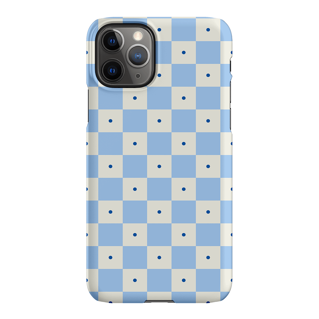 Checkers Blue Matte Case Matte Phone Cases iPhone 11 Pro Max / Snap by The Dairy - The Dairy