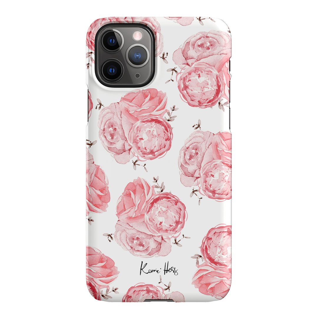 Peony Rose Printed Phone Cases iPhone 11 Pro Max / Snap by Kerrie Hess - The Dairy