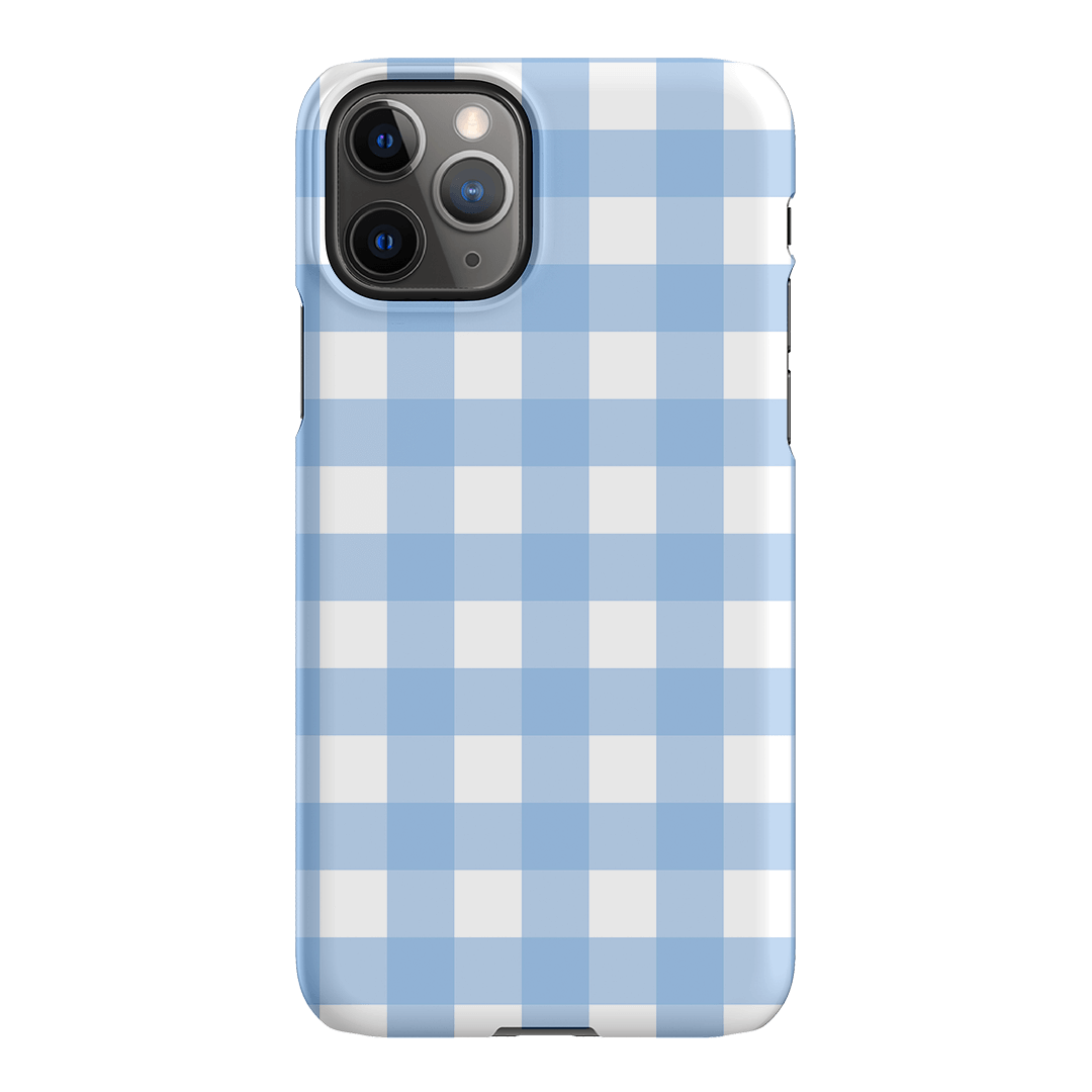 Gingham in Sky Matte Case Matte Phone Cases iPhone 11 Pro Max / Snap by The Dairy - The Dairy