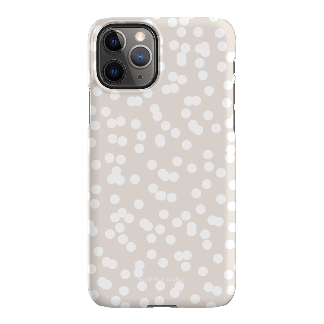 Mini Confetti White Printed Phone Cases iPhone 11 Pro Max / Snap by Veronica Tucker - The Dairy