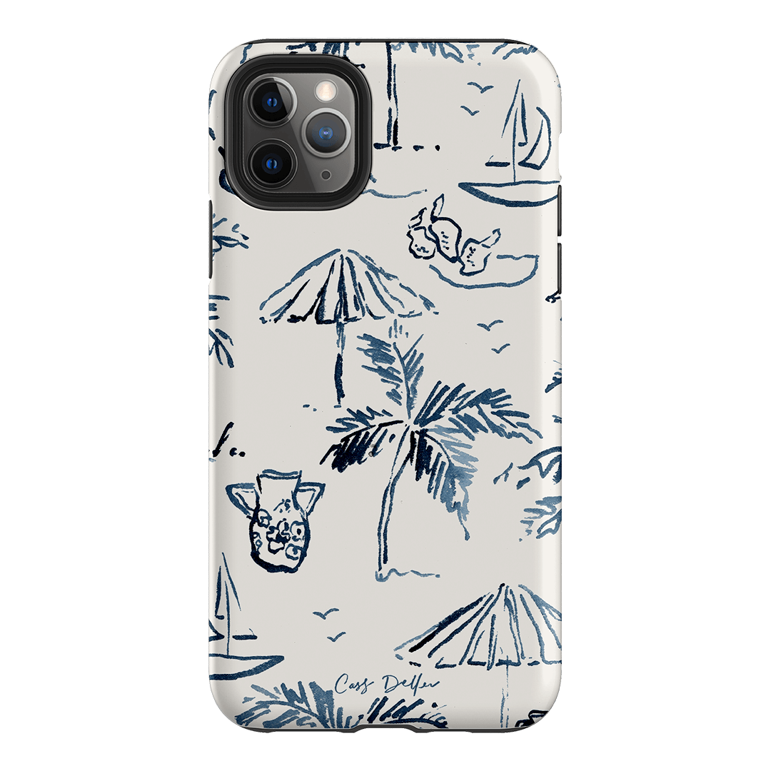 Balmy Blue Printed Phone Cases iPhone 11 Pro Max / Armoured by Cass Deller - The Dairy