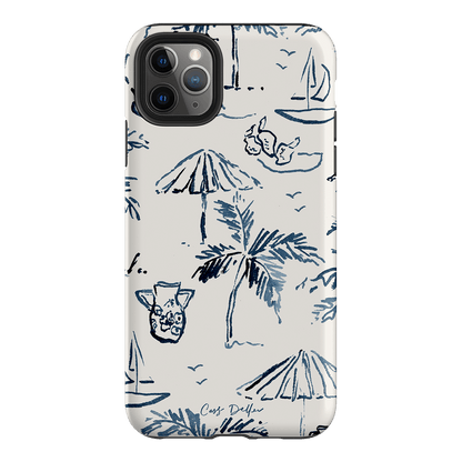 Balmy Blue Printed Phone Cases iPhone 11 Pro Max / Armoured by Cass Deller - The Dairy