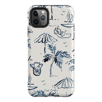 Balmy Blue Printed Phone Cases iPhone 11 Pro Max / Armoured by Cass Deller - The Dairy