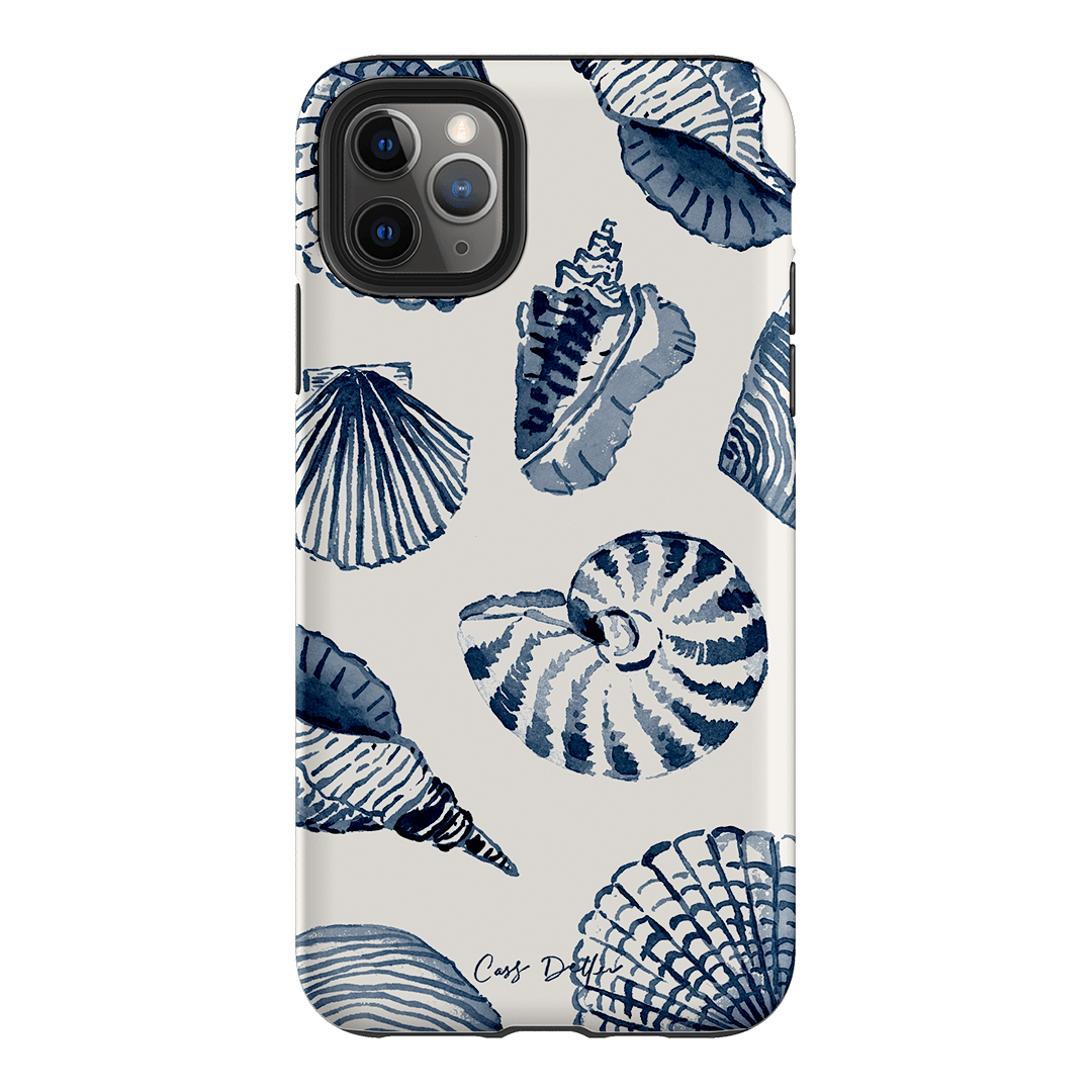 Blue Shells Printed Phone Cases iPhone 11 Pro Max / Armoured by Cass Deller - The Dairy