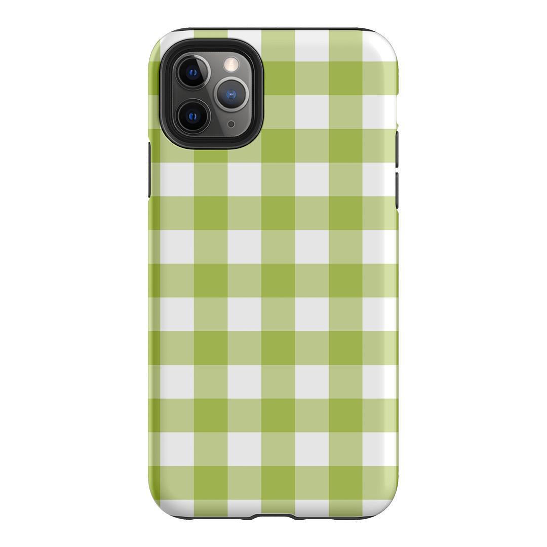 Gingham in Citrus Matte Case Matte Phone Cases iPhone 11 Pro Max / Armoured by The Dairy - The Dairy