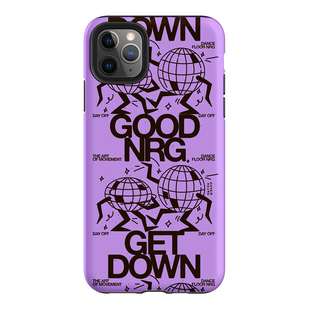 Good Energy in Purple Printed Phone Cases iPhone 11 Pro Max / Armoured by After Hours - The Dairy