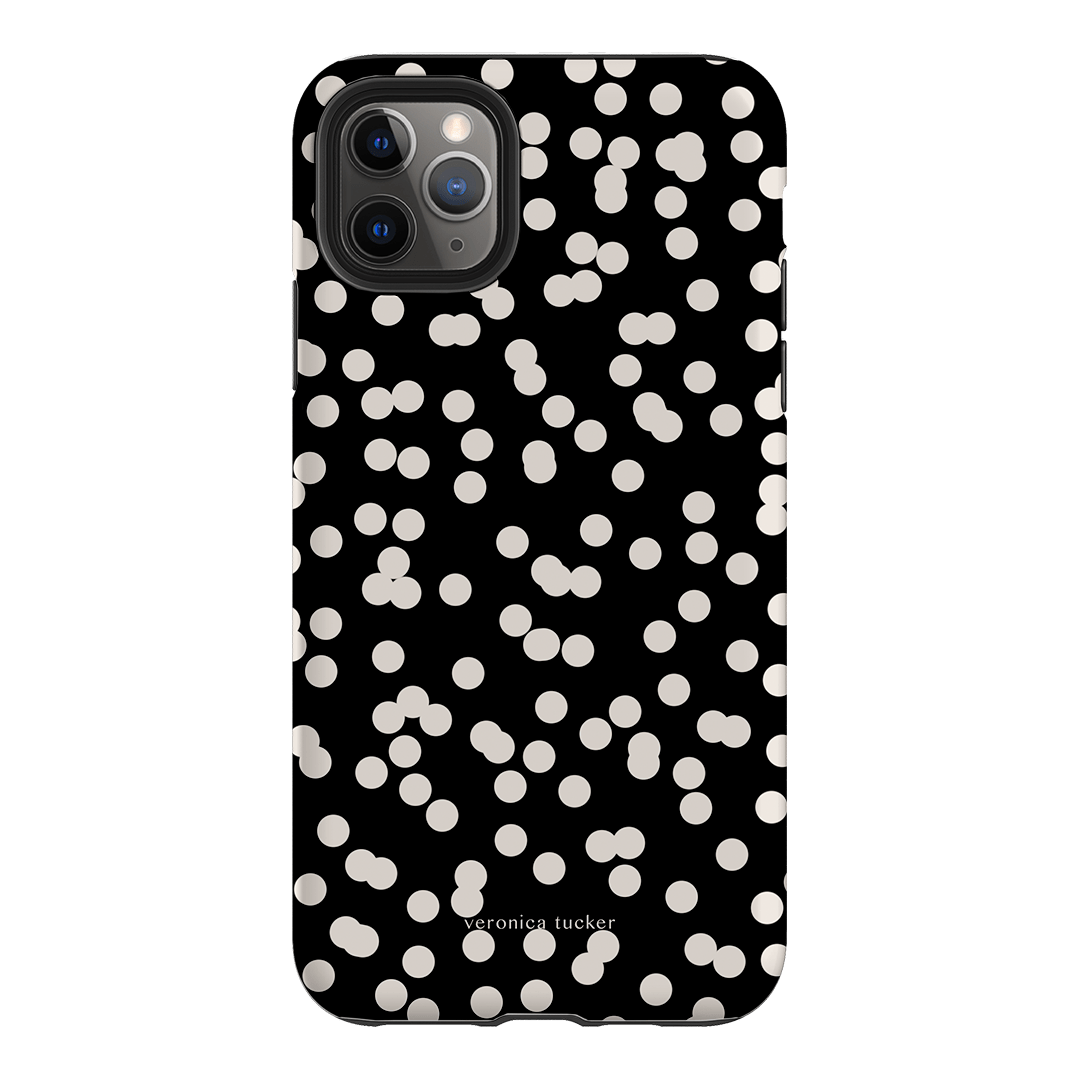 Mini Confetti Noir Printed Phone Cases iPhone 11 Pro Max / Armoured by Veronica Tucker - The Dairy