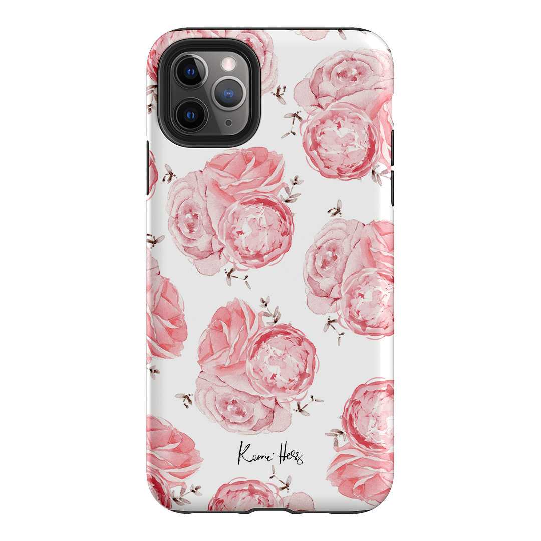 Peony Rose Printed Phone Cases iPhone 11 Pro Max / Armoured by Kerrie Hess - The Dairy