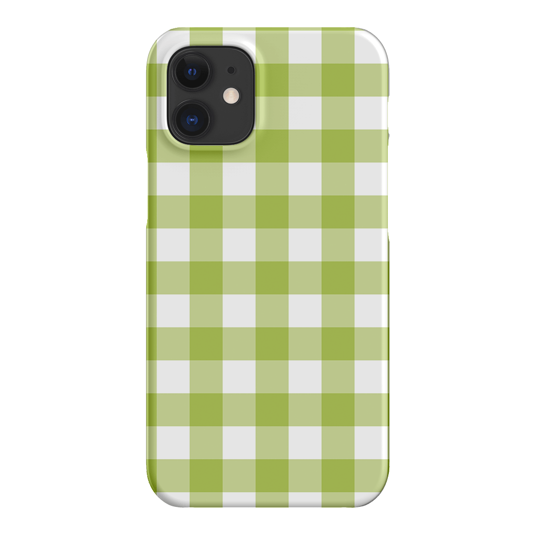 Gingham in Citrus Matte Case Matte Phone Cases iPhone 12 / Snap by The Dairy - The Dairy