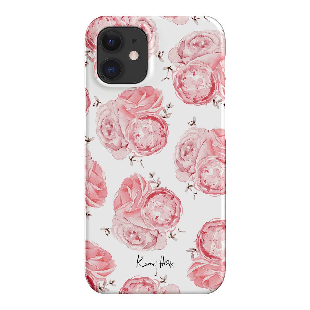 Peony Rose Printed Phone Cases iPhone 12 / Snap by Kerrie Hess - The Dairy
