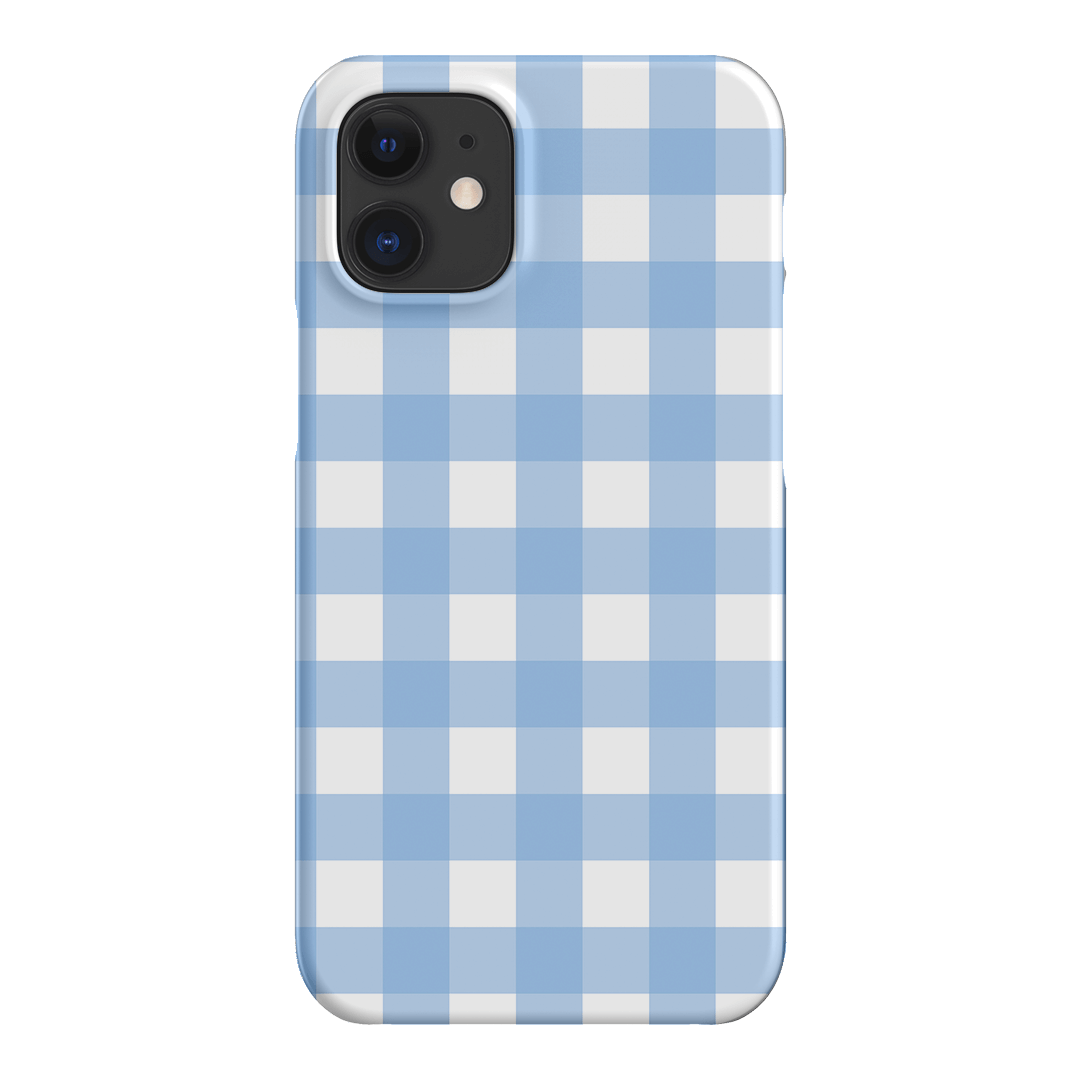 Gingham in Sky Matte Case Matte Phone Cases iPhone 12 / Snap by The Dairy - The Dairy