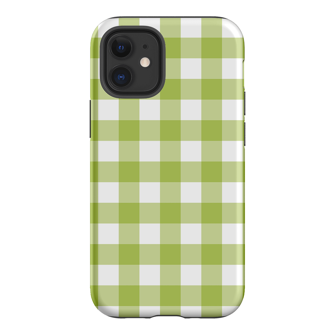 Gingham in Citrus Matte Case Matte Phone Cases iPhone 12 / Armoured by The Dairy - The Dairy