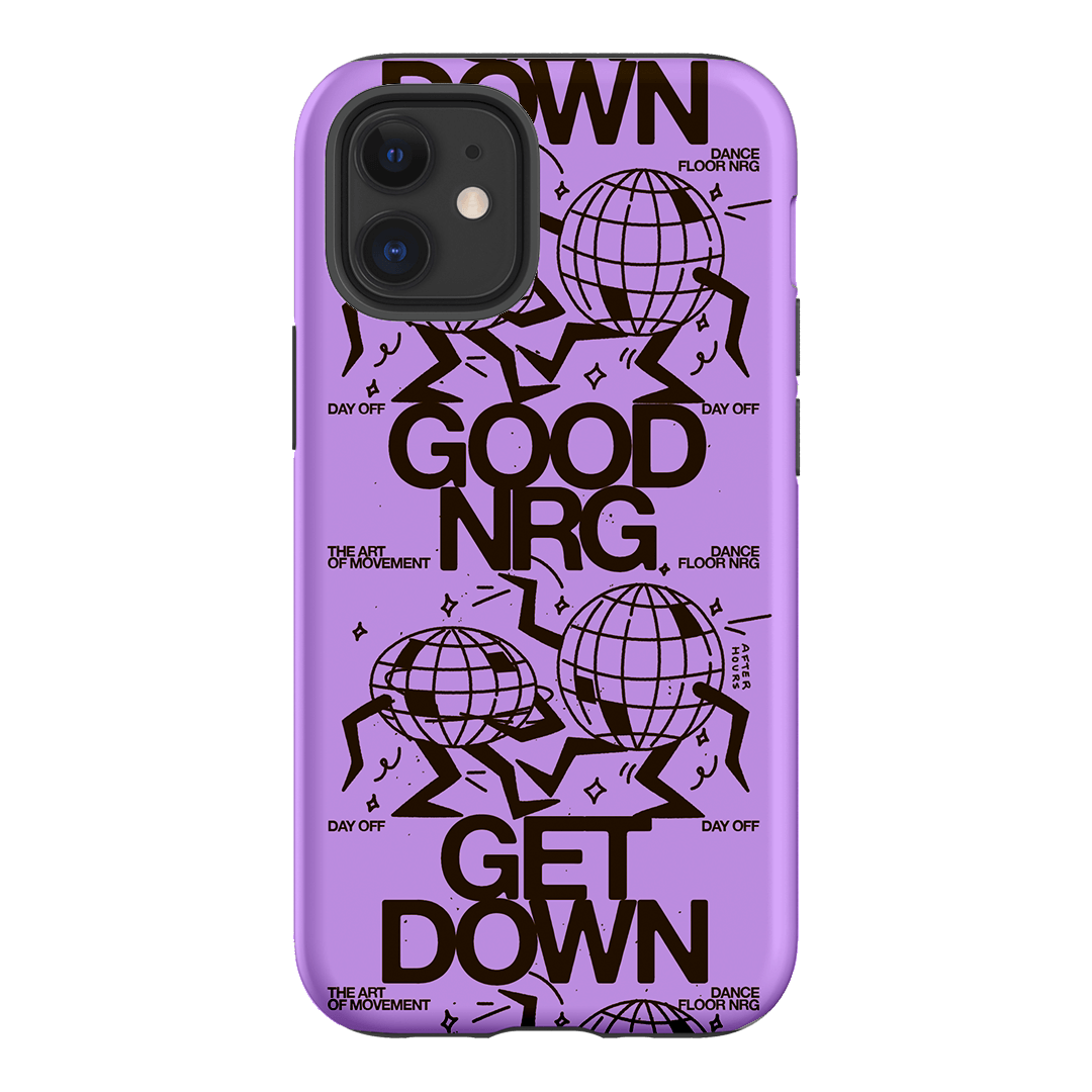 Good Energy in Purple Printed Phone Cases iPhone 12 / Armoured by After Hours - The Dairy