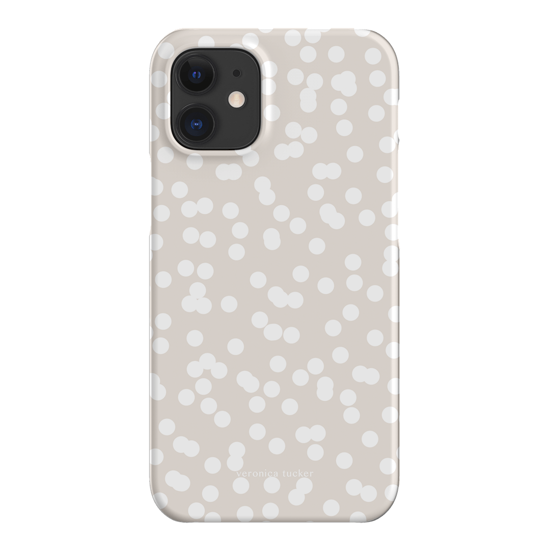 Mini Confetti White Printed Phone Cases iPhone 12 Mini / Snap by Veronica Tucker - The Dairy
