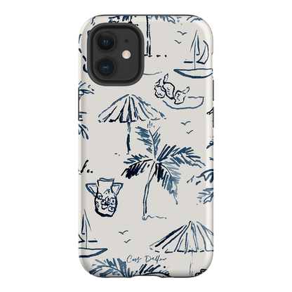 Balmy Blue Printed Phone Cases iPhone 12 Mini / Armoured by Cass Deller - The Dairy