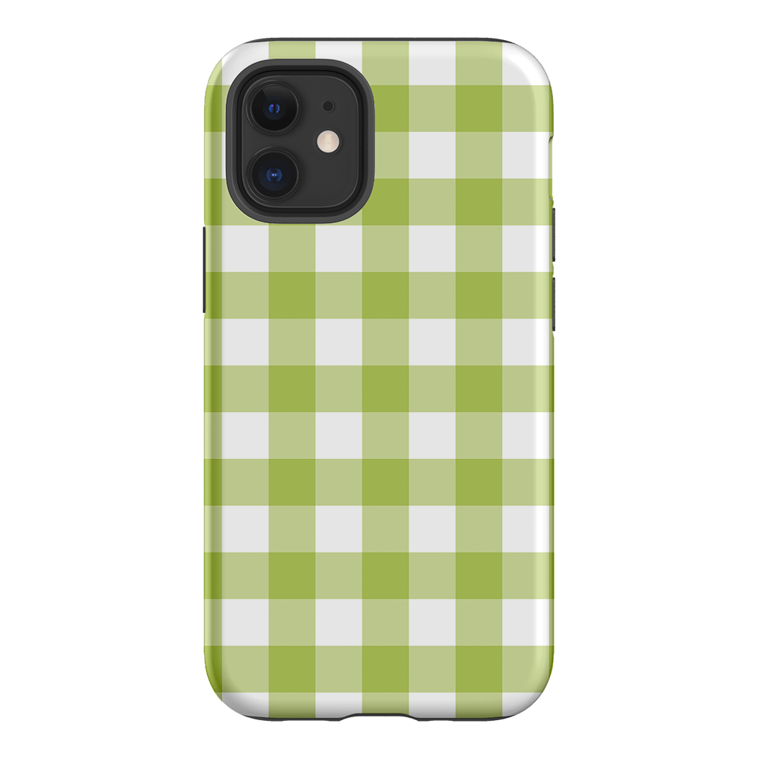 Gingham in Citrus Matte Case Matte Phone Cases iPhone 12 Mini / Armoured by The Dairy - The Dairy
