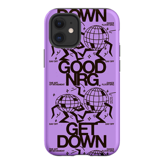 Good Energy in Purple Printed Phone Cases iPhone 12 Mini / Armoured by After Hours - The Dairy