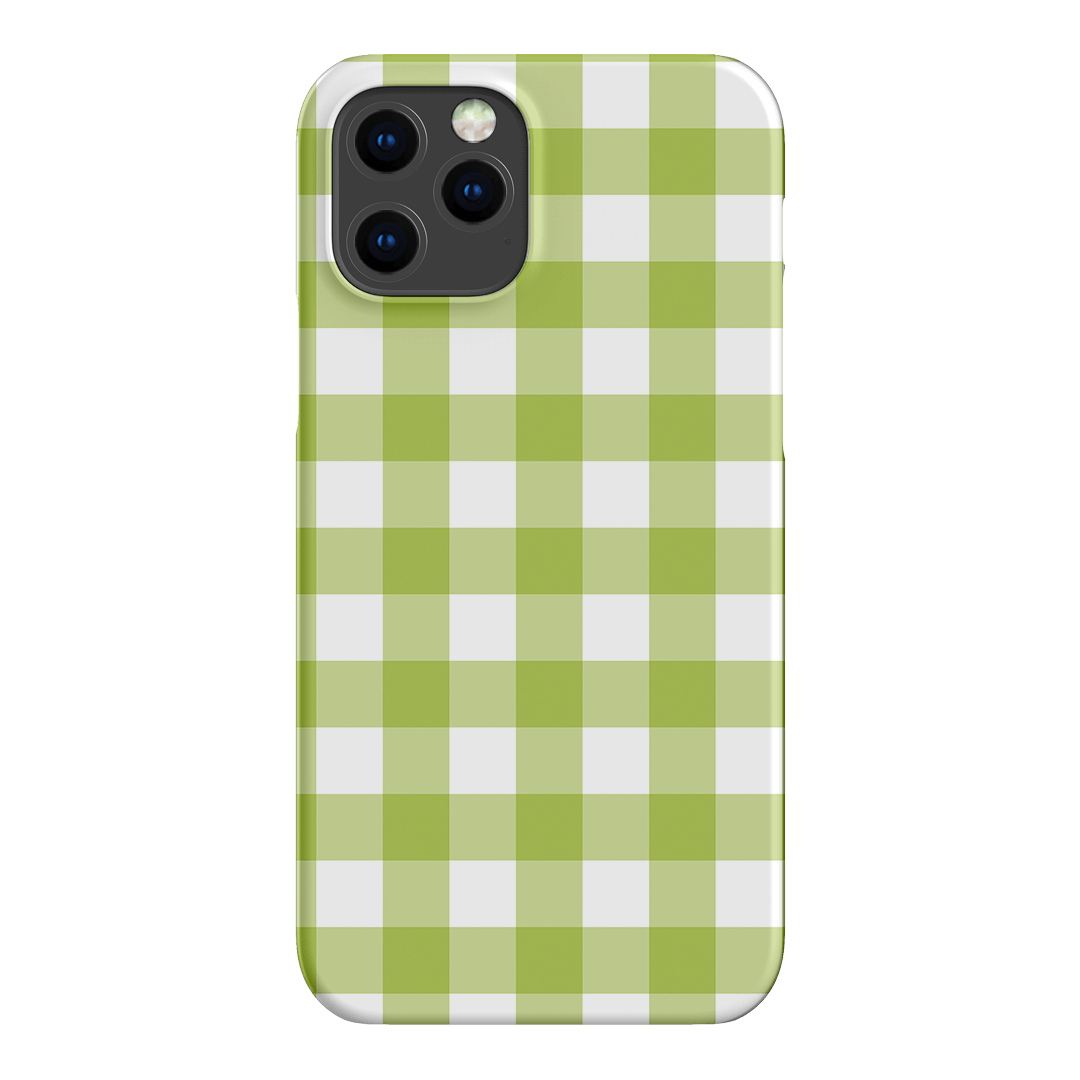 Gingham in Citrus Matte Case Matte Phone Cases iPhone 12 Pro / Snap by The Dairy - The Dairy