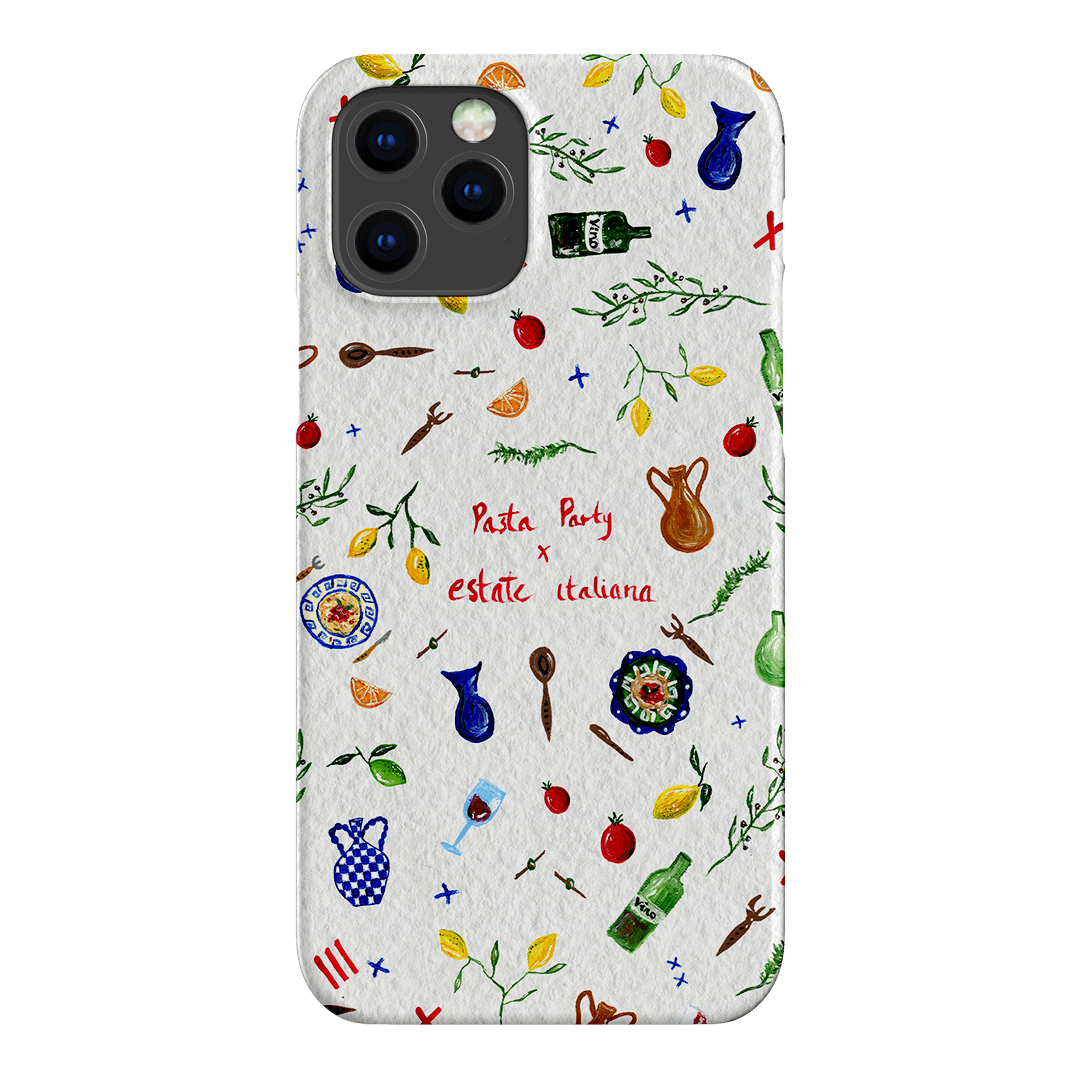 Pasta Party Printed Phone Cases iPhone 12 Pro / Snap by BG. Studio - The Dairy