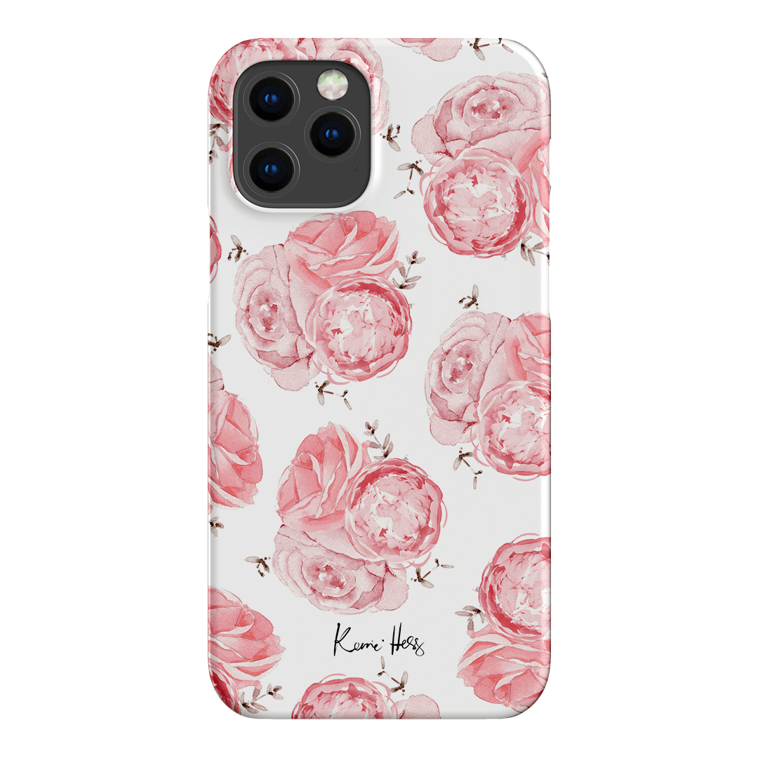 Peony Rose Printed Phone Cases iPhone 12 Pro / Snap by Kerrie Hess - The Dairy